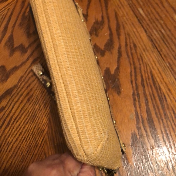 Coach Straw Python Clutch - Picture 14 of 16